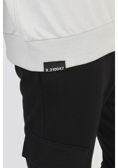 Fermuarlı Respect Baskılı Gri Erkek Çocuk Sweatshirt-90815 Gri