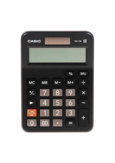 Casio Dx-12b-bk 12 Haneli Hesap Makinesi Çok Renkli