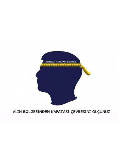 Denbu Tekstil Sünnet Şapkası Krem Lacivert