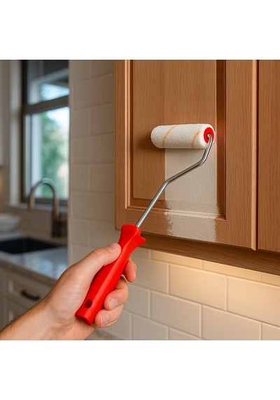 25-20-10 Cm Boya Rulosu Geniş Yüzeyler İçin Profesyonel Rulo Fırça, Ergonomik Saplı Ve Dayanıklı Metal Göv