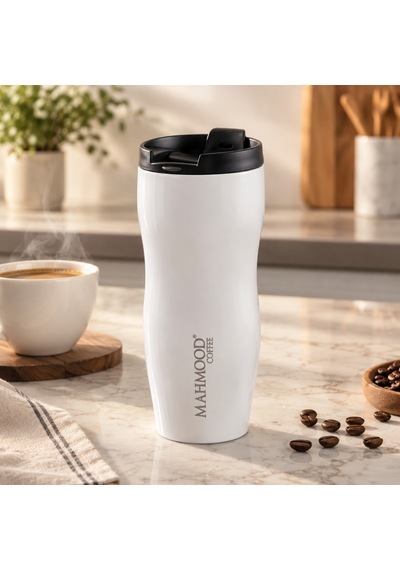 Mahmood Coffee Beyaz Termos 400 Ml