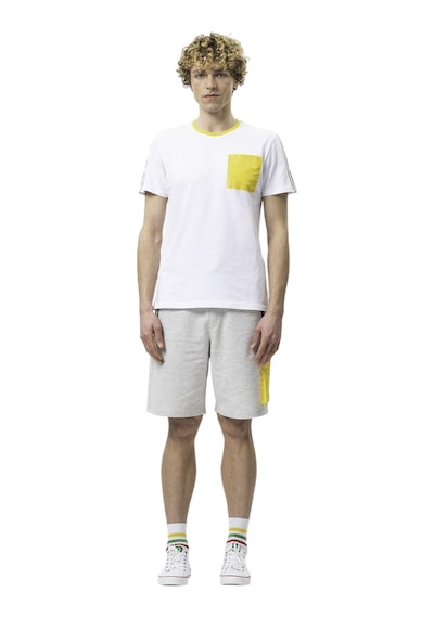 United Colors Of Benetton Erkek T-shirt Bnt-m20446 Beyaz - Sarı