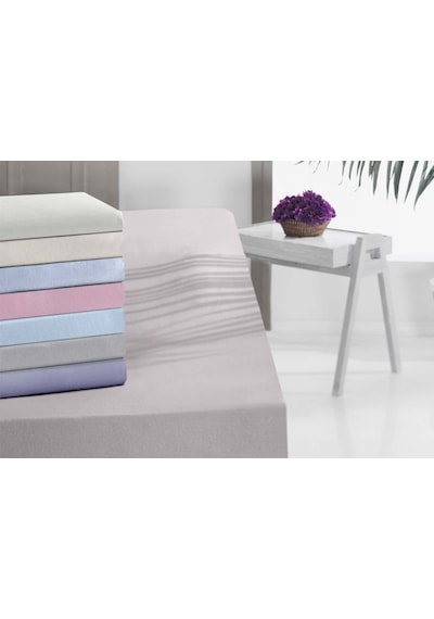 Menderes Home Cotton Collection Jarse Çift Kişilik Fitted Gri Diğer