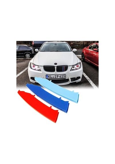 Bmw E90 M Stil Panjur Şeridi 2003 - 2008 Uyumlu Böbrek Klipsi  Panjura Uyar  -