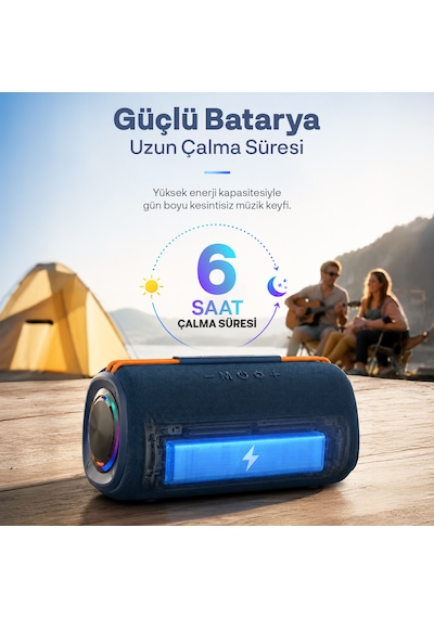 Woyax Taşınabilir Bluetooth Hoparlör, 30w Kablosuz Oval Speaker, Ses Bombası Usb, Tws, 30w Güçlü Ses Bass Büyük Küçük Boy
