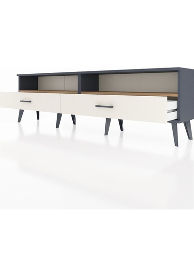 Arges Tv Ünitesi 2 Raflı 2 Çekmeceli 176x30x51 Antrasit-çam/aytaşı Atlas Çam/aytası Arges Tv Ünitesi 2 Raflı 2 Çekmeceli 176x30x51 Antrasit-çam/aytaşı Atlas Çam/aytası