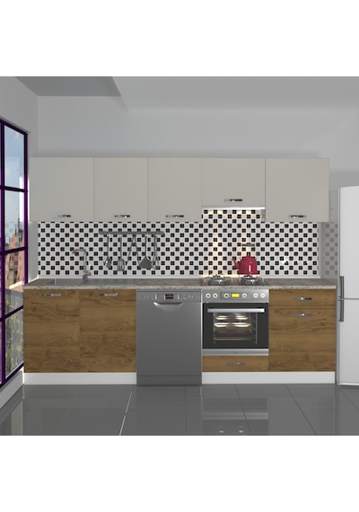 Decoraktiv Elite 280 Ankastre Fırın Modüllü Mdf Hazır Mutfak Dolabı - Tezgah Dahil - Pera - Kumtaşı Çok Renkli Decoraktiv Elite 280 Ankastre Fırın Modüllü Mdf Hazır Mutfak Dolabı - Tezgah Dahil - Pera - Kumtaşı Çok Renkli