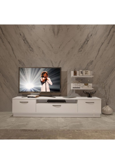 Decoraktiv Trendstyle 4 Slm Tv Ünitesi Tv Sehpası Beyaz Decoraktiv Trendstyle 4 Slm Tv Ünitesi Tv Sehpası Beyaz