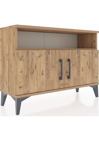 Arges Şifonyer 2 Raflı 2 Kapaklı 88x30x64 Çam-çam Çam