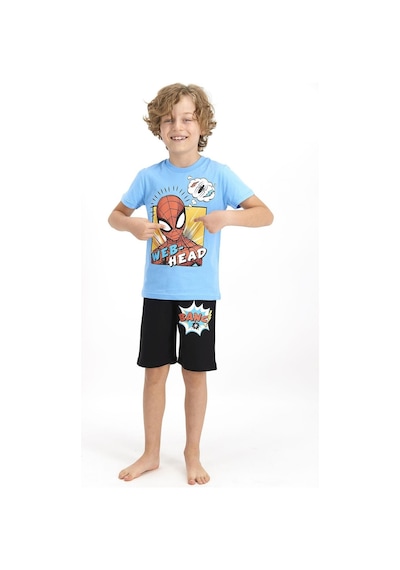Marvel Spider-man Erkek Çocuk Bermuda Takımı D4551-3 21y Mavı