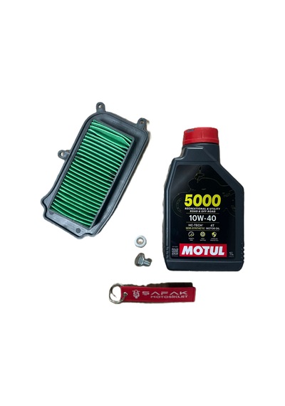 Mondial Lavini 125 Hava Filtresi Motul 5000 Bakım Seti