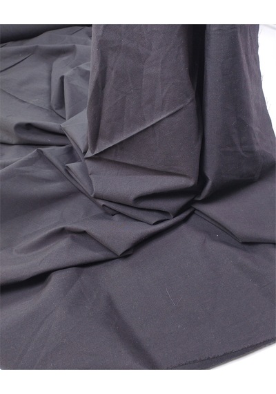 Siyah Renkte Poplin Benzeri Pamuk Sentetik Karışık Dokuma Kumaş Gömleklik & Elbiselik 150x260cm-12501