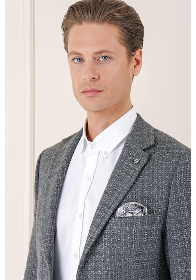 Efor C 660 Slim Fit Füme Spor Ceket Füme