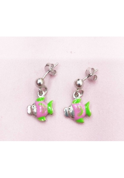 Oriental Kuyumculuk Jewellery Balık Küpe Gümüş