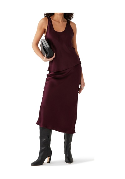 Anine Bing Kadınlar Için Şık Ve Rahat Kolsuz Bluz Burgundy