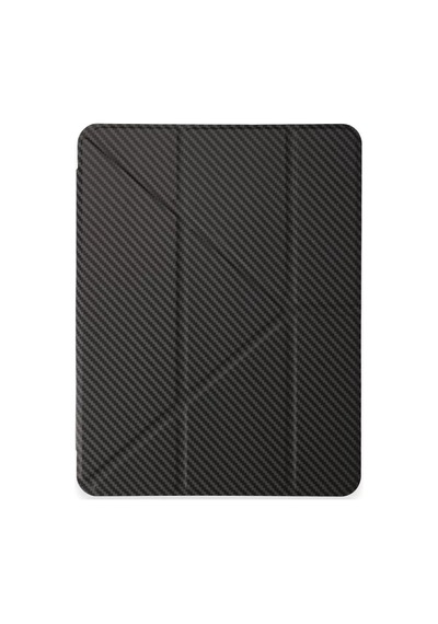Newface Apple İpad Pro 13 2024 Kılıf Color Karbon Tablet Kılıfı - Koyu Gri