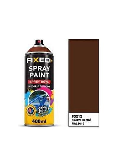 Sgs Fixed F3212 Akrilik Sprey Boya Kahverengi Ral8016 400 Ml Kahve-Ral 8016