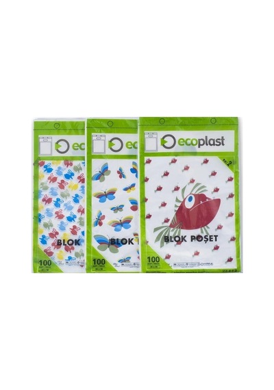Ecoplast 1 Numara 100 Lü Baskılı Beyaz- 22 33