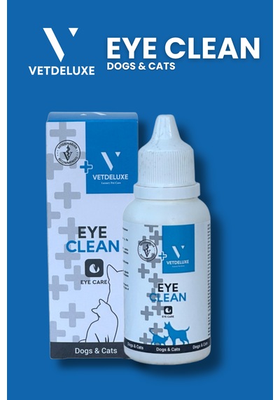 Vetdeluxe Eye Clean Losyon Kedi Köpek Gözyaşı Lekesi ve Çevresi Temizleme 50 ML