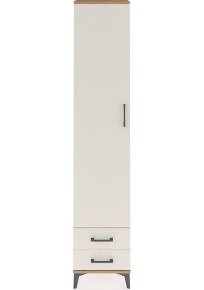Arges Dolap 5 Raflı 2 Çekmeceli Tek Kapaklı 44x30x221 Çam-aytaşı Çam