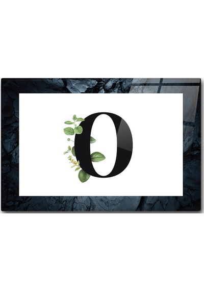 Decorita Cam Kesme Tahtası - Cam Kesme Tablası Harfli Tasarım O 20 CM x 30 CM