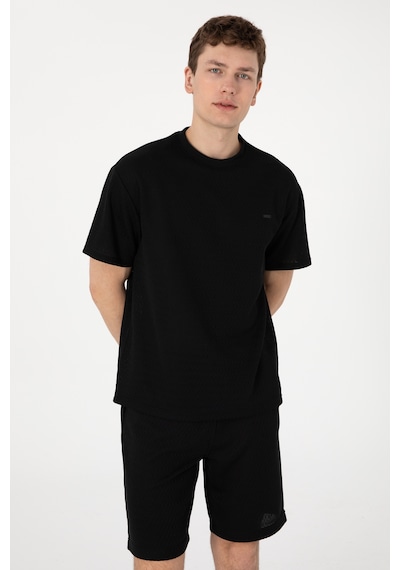 U.S. Polo Assn. Erkek Comfort Fit Bisiklet Yaka Siyah Tişört 50308814-VR046 U.S. Polo Assn. Erkek Comfort Fit Bisiklet Yaka Siyah Tişört 50308814-VR046