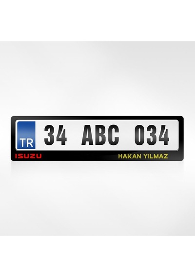 Kişiye Özel Isimli Isuzu Logolu Plakalık 264845245