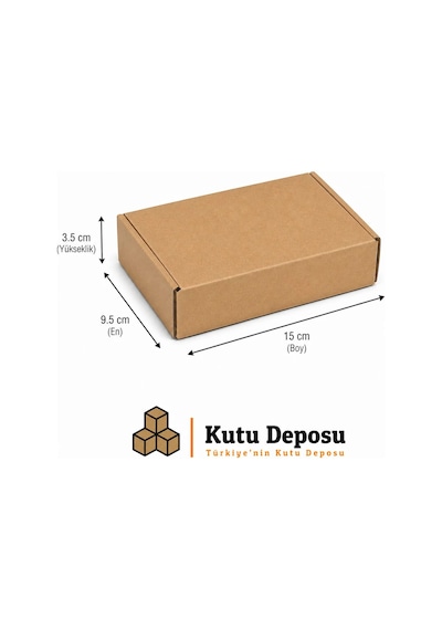 9.5x15x3.5 Cm E-ticaret Ve Kargo Kutusu Takı Kutusu 100 Adet