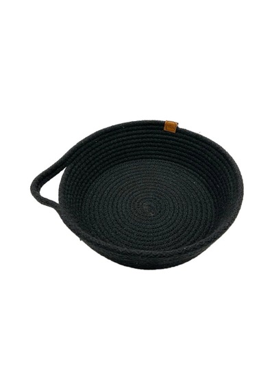 5 Adet Luna Cucina Jüt Yuvarlak Organizer Siyah 24 Cm