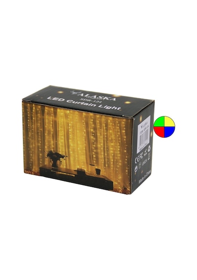 Rgb 3x3mt Usb - Kumandalı Tel Perde Led - Dekor Lamba 5131 Düz