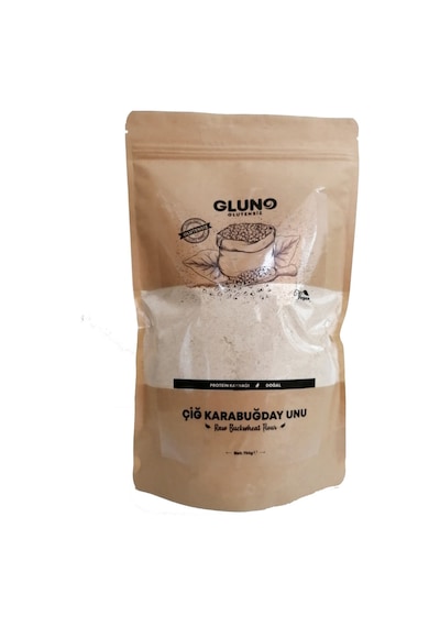 Gluno Glutensiz Çiğ Karabuğday Unu 750 G