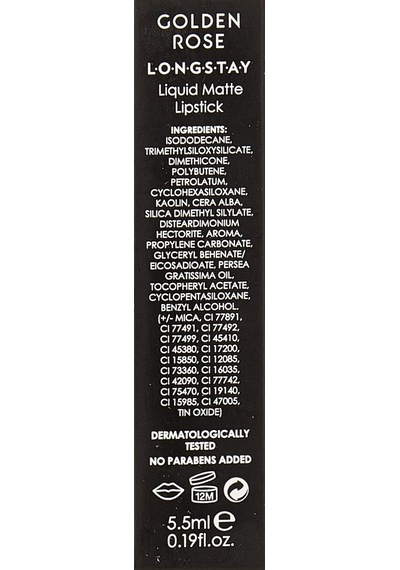 Longstay Liquid Matte Lipstick No: 15 - Bulaşmayan Kalıcı Likit Mat Ruj Çok Renkli