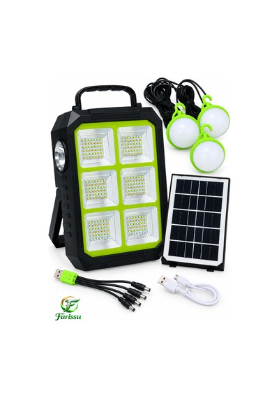 Dat Dt-915p 300w Solar Aydınlatma Seti Siyah