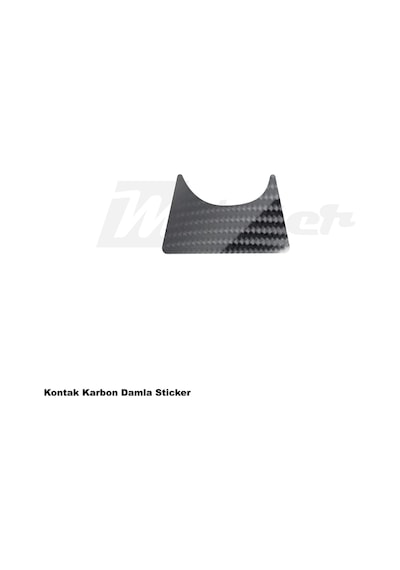 Cfmoto 450sr Gidon Koruma Damla Sticker Karbon Modeli