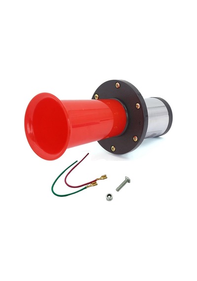 UNİVERSAL 12V KORNA ÖKÜZ SESLİ (EBUBE) KIRMIZI