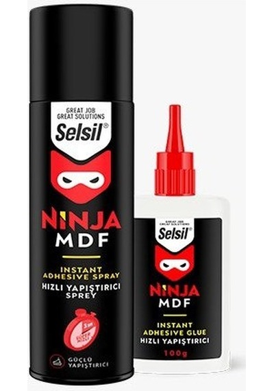 Selsil Ninja Hızlı Yapıştırıcı 400 Ml +100 Gr Tüm Yüzeylerde Güçlü Yapışma 290 ML