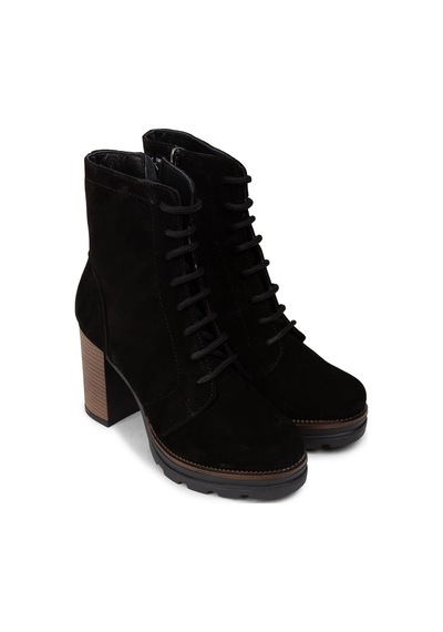Deery Kadın Hakiki Süet Siyah Platform Bot - N7021zsyhc01 Siyah