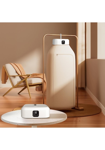 Mioji Mio UV100X Yeni Nesil UV Işıklı Portatif Askılı Katlanabilir Çamaşır Kurutma Makinesi Beyaz