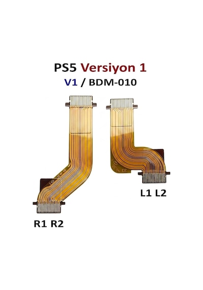 Ps5 V1 Kol Tetik Flex L1 L2 R1 R2 Omuz Tuşu Kablo Seti Versiyon 1 Uyumlu Bdm-010 Yedek Parça Renkli