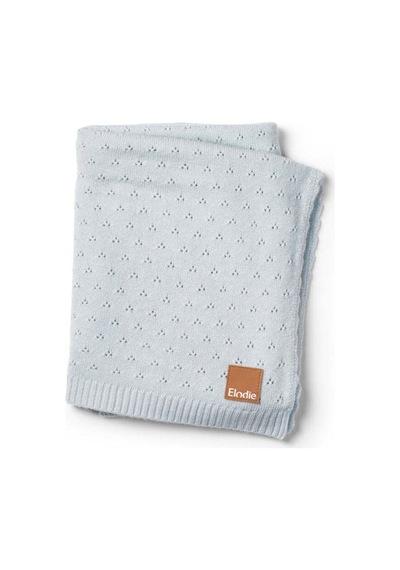 Battaniye Örgü Pointelle Bermuda Blue Bermuda Blue
