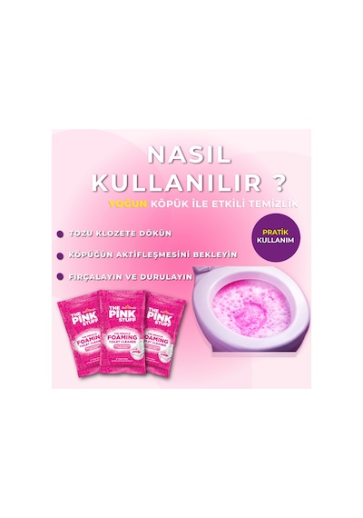 Wc Klozet Derin Temizlik Seti 3'lü Tuvalet Temizleyici Jel + Köpük + Aktif Klozet Bloğu