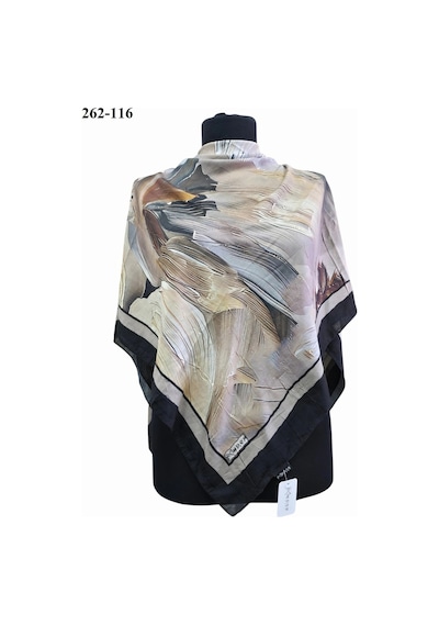 Moonscarfs Moonscarf Desenli Bambu Pamuk Eşarp 262-116 Çok Renkli
