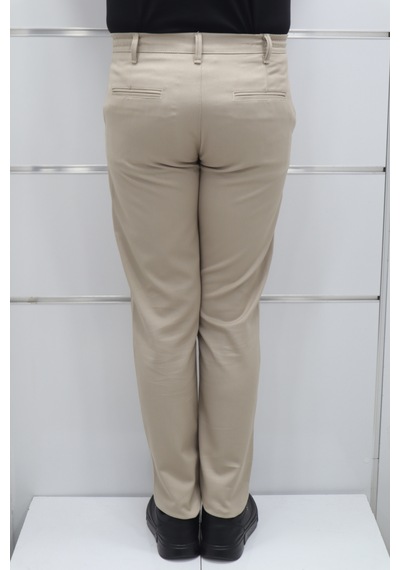 Marcao Dmctekstil Erkek Düz Normal Bel Normal Kesim Dar Paça Kışlık Jogger Pantolon Bej