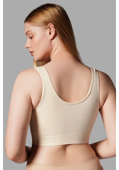 Fit Women Kalın Askılı Pedsiz Büstiyer Korsesi Seamless 5050 Ten