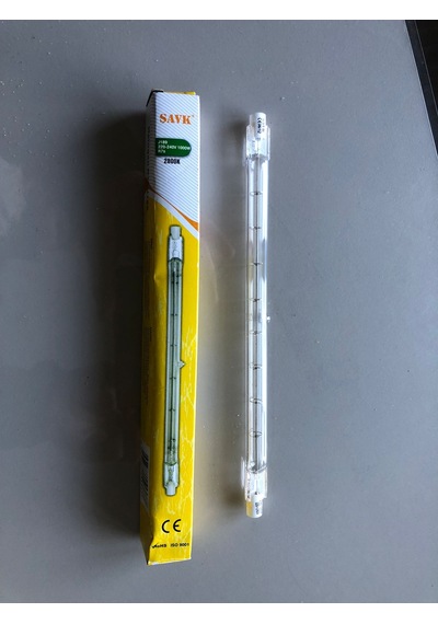 Şavk 188mm 220v 1000w 12.000 Lümen R7s Çubuk Halojen Lamba