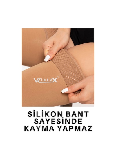 Wibtex Diz Üstü Varis Çorabı Açık Burun Ten Rengi Ten Rengi CCL2 1 Açık Diz Üstü