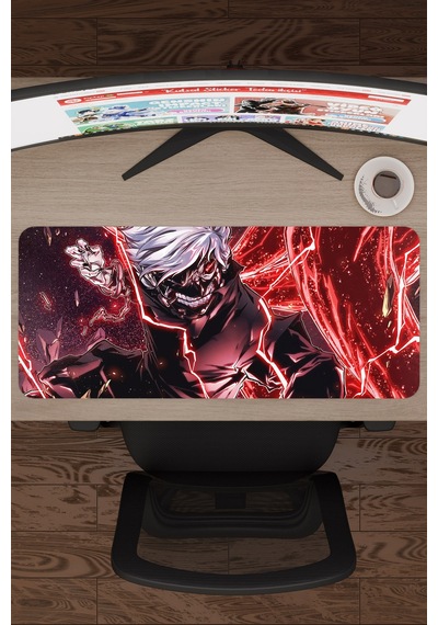 Tokyo Ghoul Anime V5 - 70x30 Xl Gaming Kauçuk Kaymaz Taban Mouse Pad Fare Altlığı