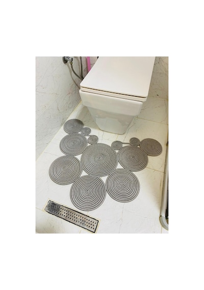 Jüt, Hasır, Paspas, Banyo Paspası, Klozet Önü Paspası, Klozet Paspas, Çift Taraflı Grigri Grigri
