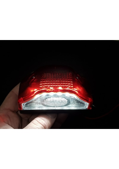 LEDLİ PLAKA LAMBASI KIRMIZI COBRA TİP (2 ADET) 12-24V