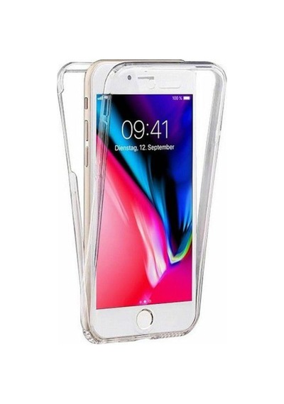 Apple Uyumlu iPhone 6_6S Plus 360 Derece Full Koruma Ön Arka Seffaf 500526094